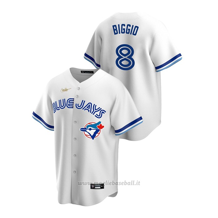 Maglia Baseball Uomo Toronto Blue Jays Cavan Biggio Cooperstown Collection Primera Bianco
